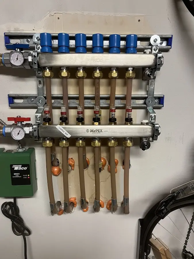 Plumber performing Leak Detection at a residential property in Meadow Lake